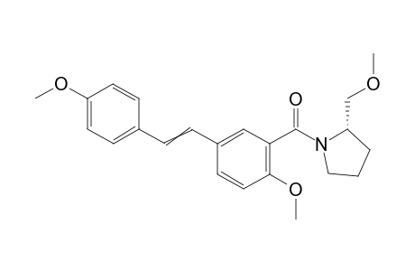 (S)-(2-methoxy-5-(4-methoxystyryl)phenyl)(2-(methoxymethyl)pyrrolidin-1-yl)methanone