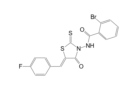2-bromo-N-[(5Z)-5-(4-fluorobenzylidene)-4-oxo-2-thioxo-1,3-thiazolidin-3-yl]benzamide