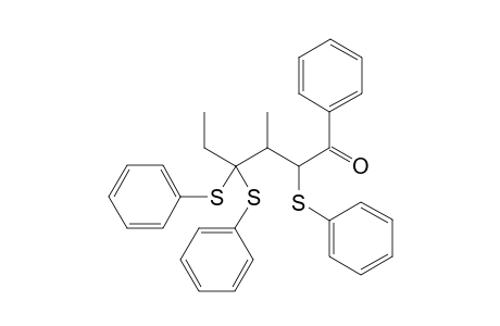 (2RS,3RS)-and (2SR,3RS)-3-Methyl-1-phenyl-2,4,4-tris(phenylthio)hexanal
