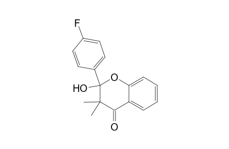 2-(4-Fluorophenyl)-2-hydroxy-3,3-dimethylchroman-4-one