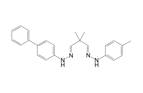 N-Biphenyl-4-yl-N'-[2,2-dimethyl-3-(p-tolyl-hydrazono)-prop-(E)-ylidene]-hydrazine