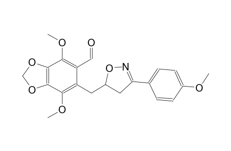 1,3-benzodioxole-5-carboxaldehyde, 6-[[4,5-dihydro-3-(4-methoxyphenyl)-5-isoxazolyl]methyl]-4,7-dimethoxy-