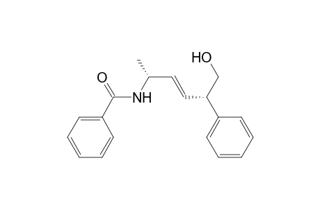 N-[(E,1R,4S)-5-hydroxy-1-methyl-4-phenyl-pent-2-enyl]benzamide