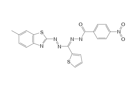 1-(6-METHYL-BENZOTHIAZOLE)-3-(THIOPHELIDENE)-5-(4'-NITROBENZOYL)-FORMAZAN