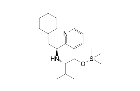 (2S)-N-[(1S)-2-cyclohexyl-1-(2-pyridyl)ethyl]-3-methyl-1-trimethylsilyloxy-butan-2-amine