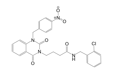 N-(2-chlorobenzyl)-4-(1-(4-nitrobenzyl)-2,4-dioxo-1,4-dihydro-3(2H)-quinazolinyl)butanamide