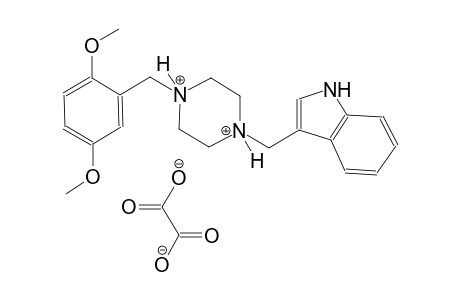 1-(2,5-dimethoxybenzyl)-4-(1H-indol-3-ylmethyl)piperazinediium oxalate