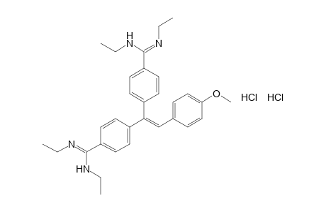 4,4'-(p-methoxystyrylidene)bis[N,N'-diethylbenzenamidine], dihydrochloride