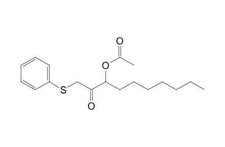 3-Acetoxy-1-(phenylthio)-2-decanone