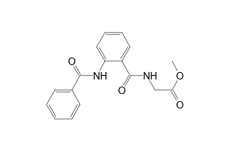 Glycine, N-[2-(benzoylamino)benzoyl]-, methyl ester