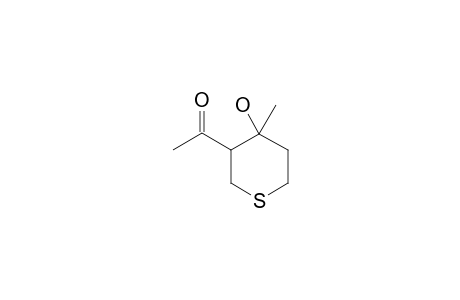 3-Acetyl-4-methyltetrahydrothiopyran-4-ol