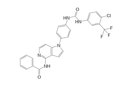 1-(4-(4-Benzamido-1H-pyrrolo[3,2-c]pyridin-1-yl)phenyl)-3-(4-chloro-3-trifluoromethylphenyl)urea