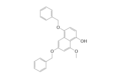 1-Naphthalenol, 8-methoxy-4,6-bis(phenylmethoxy)-