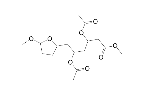 2-Furanhexanoic acid, tetrahydro-.beta.,.delta.-dihydroxy-5-methoxy-, methyl ester, diacetate