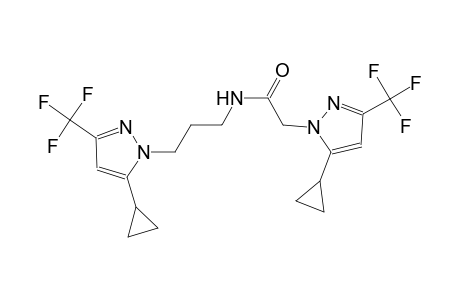 2-[5-cyclopropyl-3-(trifluoromethyl)-1H-pyrazol-1-yl]-N-{3-[5-cyclopropyl-3-(trifluoromethyl)-1H-pyrazol-1-yl]propyl}acetamide