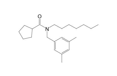 Cyclopentanecarboxamide, N-(3,5-dimethylbenzyl)-N-heptyl-