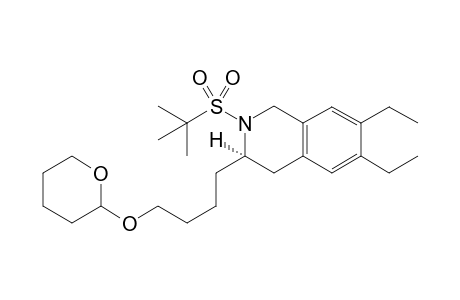 (3R)-2-(tert-Butanesulfonyl)-6,7-diethyl-3-[4-((tetrahydro-2Hpyran-2-yl)oxy)butyl]-1,2,3,4-tetrahydroiso-quinoline