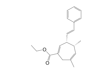 Ethyl 4.alpha.,6,beta.-dimethyl-3-.alpha.-((E)-2-phenylethenyl)cyclohepta-1,5-diene-1-carboxylate