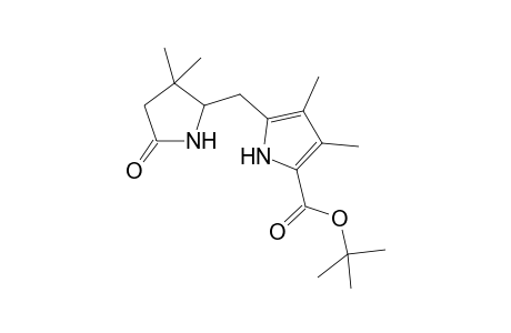 1H-Pyrrole-2-carboxylic acid, 5-[(3,3-dimethyl-5-oxo-2-pyrrolidinyl)methyl]-3,4-dimethyl-, 1,1-dimethylethyl ester