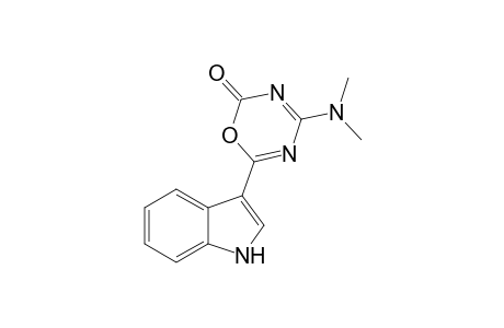 4-(dimethylamino)-6-(1H-indol-3-yl)-1,3,5-oxadiazin-2-one