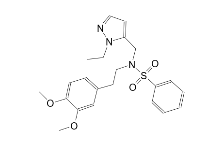benzenesulfonamide, N-[2-(3,4-dimethoxyphenyl)ethyl]-N-[(1-ethyl-1H-pyrazol-5-yl)methyl]-