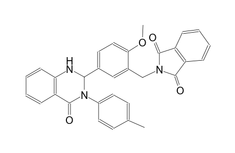 2-{2-methoxy-5-[3-(4-methylphenyl)-4-oxo-1,2,3,4-tetrahydro-2-quinazolinyl]benzyl}-1H-isoindole-1,3(2H)-dione