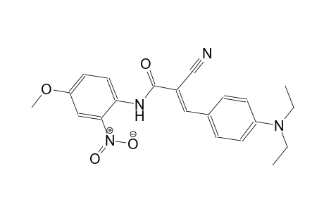 (2E)-2-cyano-3-[4-(diethylamino)phenyl]-N-(4-methoxy-2-nitrophenyl)-2-propenamide