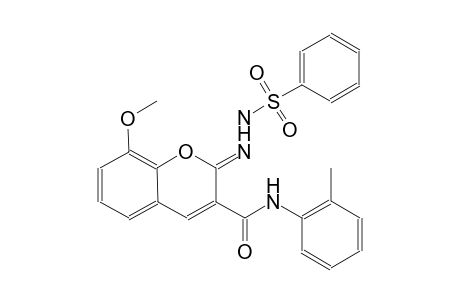 benzenesulfonic acid, 2-[(2Z)-8-methoxy-3-[[(2-methylphenyl)amino]carbonyl]-2H-1-benzopyran-2-ylidene]hydrazide