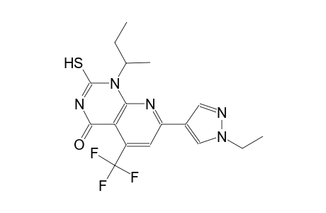 pyrido[2,3-d]pyrimidin-4(1H)-one, 7-(1-ethyl-1H-pyrazol-4-yl)-2-mercapto-1-(1-methylpropyl)-5-(trifluoromethyl)-