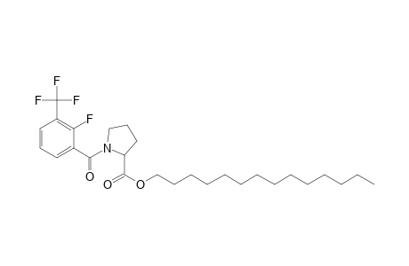 L-Proline, N-(2-fluoro-3-trifluoromethylbenzoyl)-, tetradecyl ester