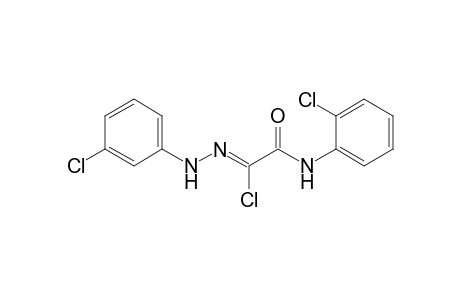 (1Z)-2-(2-chloroanilino)-N-(3-chlorophenyl)-2-oxoethanehydrazonoyl chloride