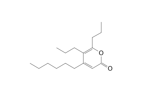 4-Hexyl-5,6-dipropyl-2-pyranone