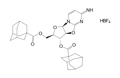 2,2'-anhydro-1-(ß-D-arabinofuranosyl)cytosine, 3',5'-bis-(1-adamantanecarboxylate), compound with hydrogen tetrafluoroborate(1:1)