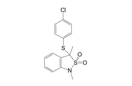 1,3-Dimethyl-3-(4-chlorophenylsulfanyl)-1,3-dihydro-2,1-benzoisothiazole 2,2-dioxide