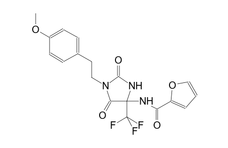 N-[1-[2-(4-methoxyphenyl)ethyl]-2,5-dioxo-4-(trifluoromethyl)-4-imidazolidinyl]-2-furamide