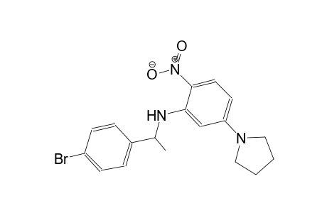 benzenemethanamine, 4-bromo-alpha-methyl-N-[2-nitro-5-(1-pyrrolidinyl)phenyl]-