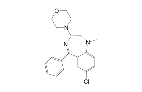 1H-1,4-Benzodiazepine, 7-chloro-2,3-dihydro-1-methyl-3-(4-morpholinyl)-5-phenyl-