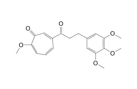 6-[1'-Oxo-3'-(3'',4'',5''-trimethoxyphenyl)propyl]-2-methoxycyclohepta-2,4,6-trienone