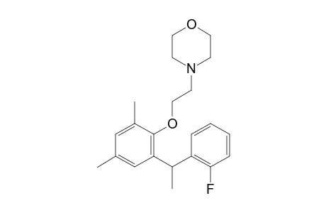 4-(2-(2-(1-(2-Fluorophenyl)ethyl)-4,6-dimethylphenoxy)ethyl)morpholine