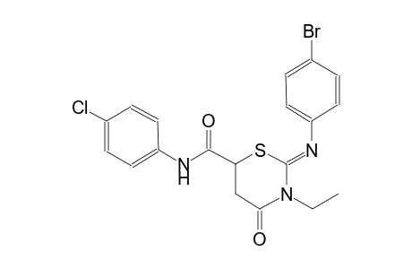 2H-1,3-thiazine-6-carboxamide, 2-[(4-bromophenyl)imino]-N-(4-chlorophenyl)-3-ethyltetrahydro-4-oxo-, (2Z)-