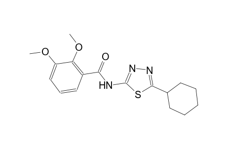 N-(5-cyclohexyl-1,3,4-thiadiazol-2-yl)-2,3-dimethoxybenzamide