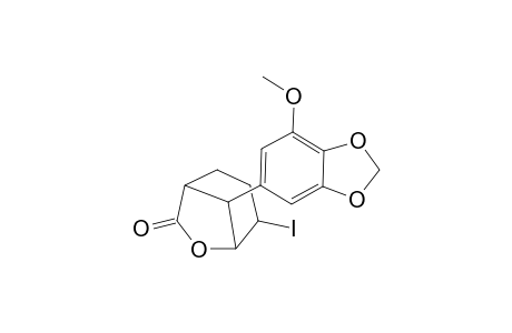 4-Iodo-8-(7-methoxybenzo[1,3]dioxol-5-yl)-6-oxabicyclo[3.2.1]octan-7-one