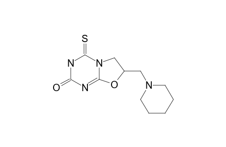 2,3,6,7-TETRAHYDRO-7-[(1-PIPERIDINYL)-METHYL]-4H-OXAZOLO-[3.2-A]-1,3,5-TRIAZIN-2-ONE-4-THIONE