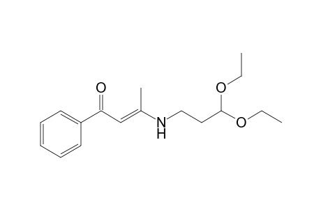 3-[(3,3-Diethoxypropyl)amino]1-phenylbut-2-en-1-one