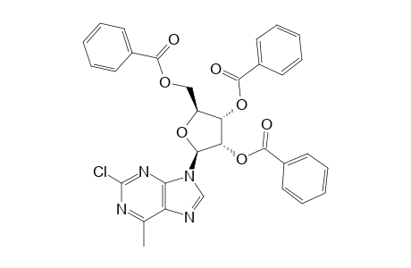2-CHLORO-6-METHYL-9-(2,3,5-TRI-O-BENZOYL-BETA-D-RIBOFURANOSYL)-PURINE