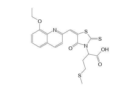 3-thiazolidineacetic acid, 5-[(8-ethoxy-2-quinolinyl)methylene]-alpha-[2-(methylthio)ethyl]-4-oxo-2-thioxo-, (5E)-