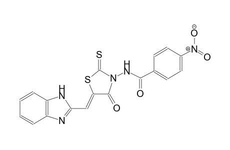 N-[(5Z)-5-(1H-benzimidazol-2-ylmethylene)-4-oxo-2-thioxo-1,3-thiazolidin-3-yl]-4-nitrobenzamide