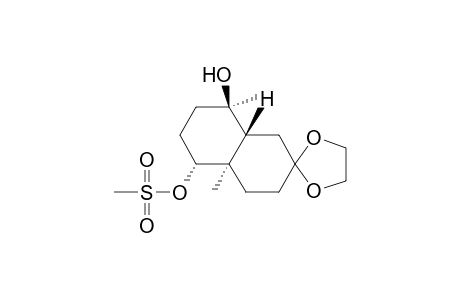 (4'a.alpha.,5'.alpha.,8'.beta.,8'a,beta.)-octahydro-4'a,8'-dimethylspiro[1,3-dioxolane-2,2'(1'H)-naphthalene]-5',8'-diol 5'-(methanesulfonate)