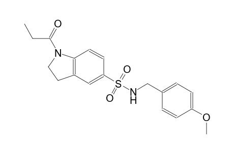 N-(4-methoxybenzyl)-1-propionyl-5-indolinesulfonamide