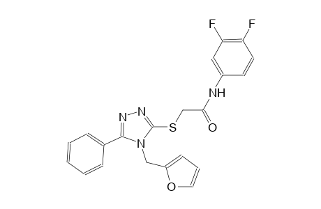 N-(3,4-difluorophenyl)-2-{[4-(2-furylmethyl)-5-phenyl-4H-1,2,4-triazol-3-yl]sulfanyl}acetamide